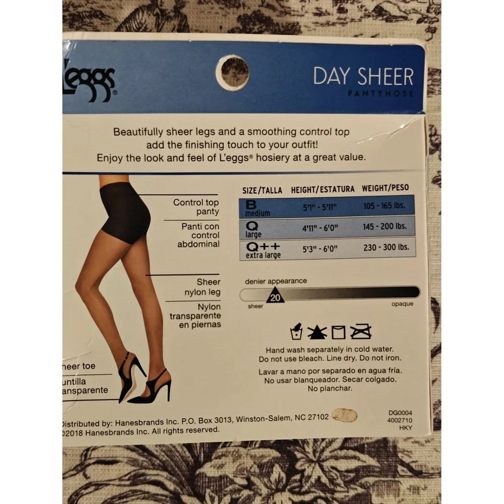 New Hose Pantyhose L'eggs Day Sheer Control-Top‎ DG0004 Nude Q
